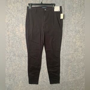 Aeropostale Women Size 8 Long‎ Black New Skinny Stretch Business Casual Pants